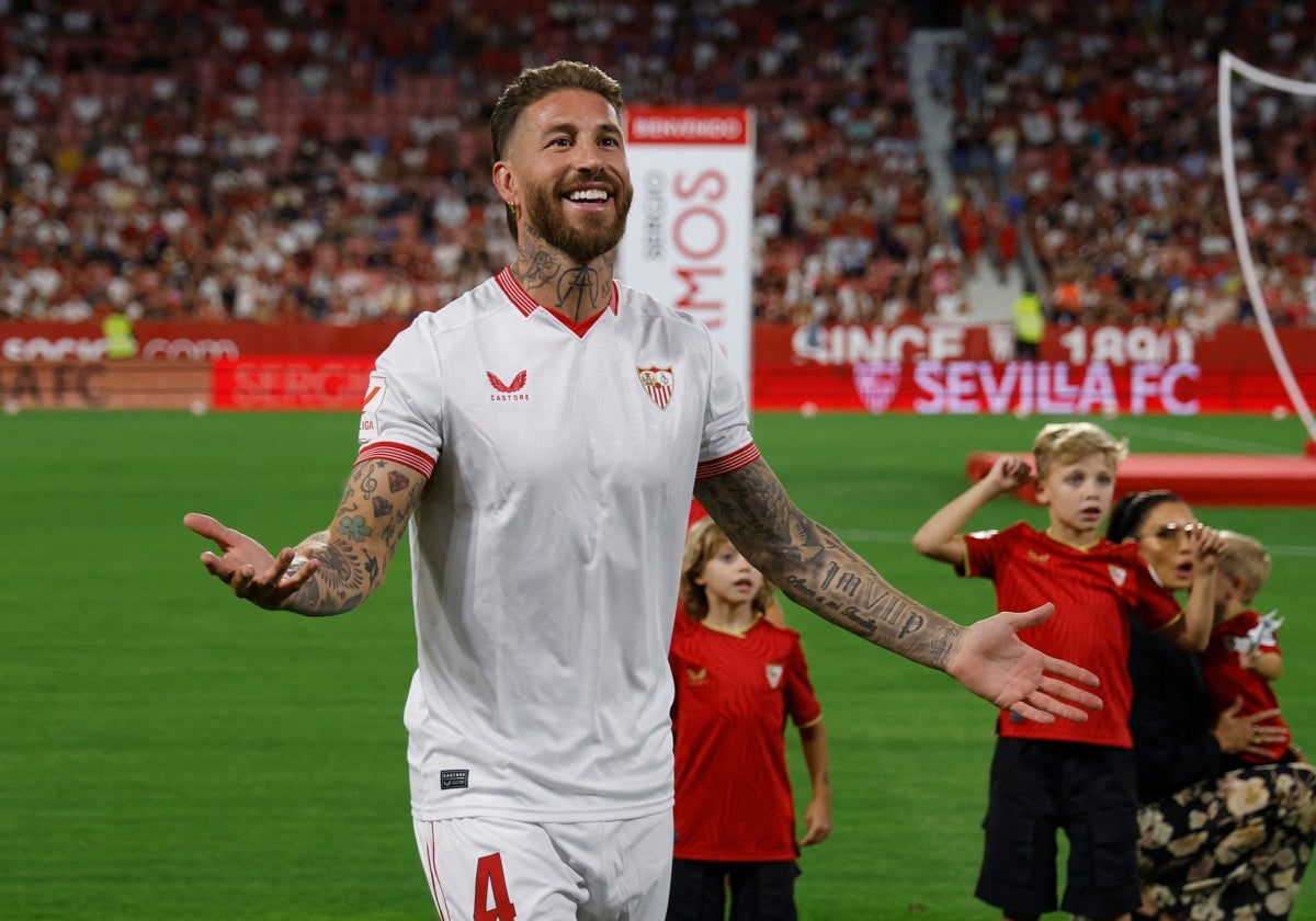 Sergio Ramos disputó el Sevilla - Cádiz.