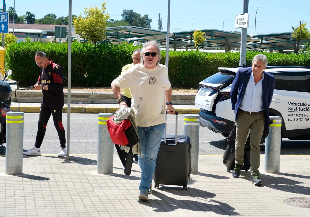 El Selu llegando al Aeropuerto de Jerez