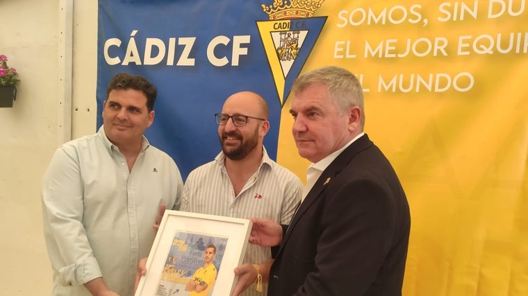 Rafael Contreras, Germán Beardo y Manuel Vizcaíno en la Feria de El Puerto.