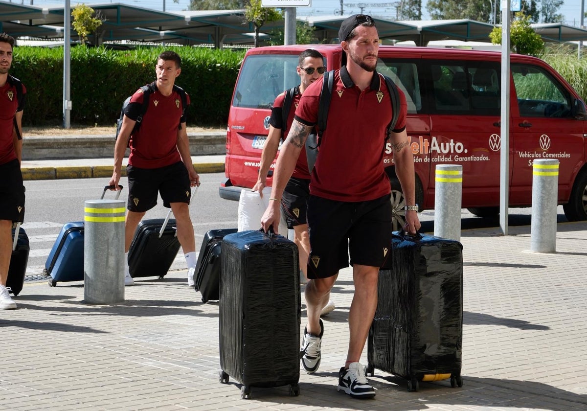 Ledesma, en el aeropuerto de Jerez.