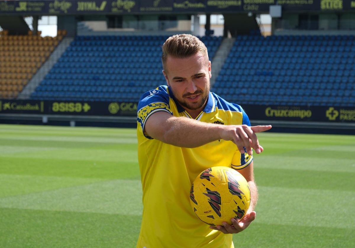 Javi Ontiveros, nuevo jugador del Cádiz CF.