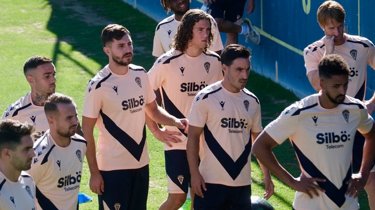 Víctor Chust durante la actual pretemporada del Cádiz CF.