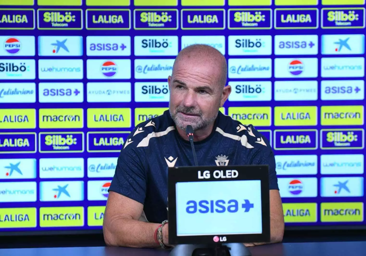 Paco López, en sala de prensa