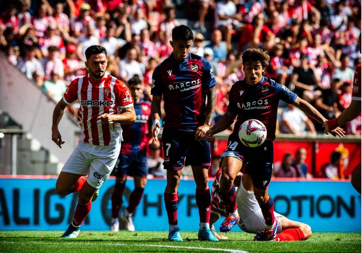 El Levante venció al Sporting de Gijón a domicilio