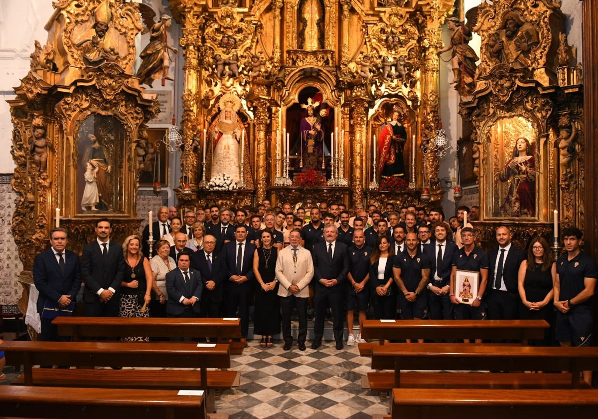 La plantilla, en la Conventual de Santa María.