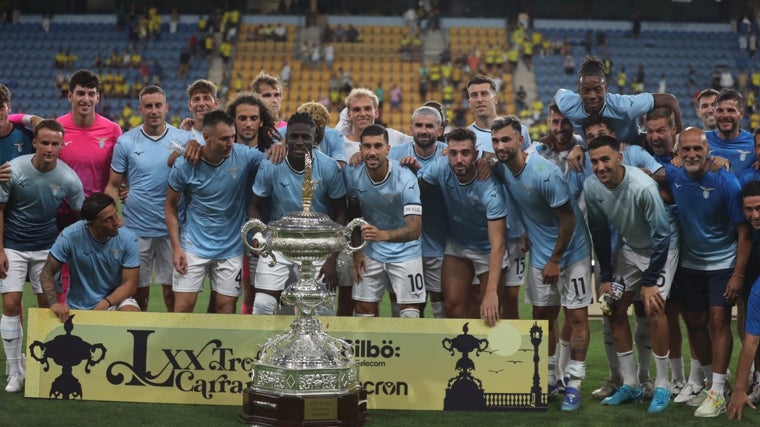 Hace unos días la Lazio consiguió el Trofeo Carranza.