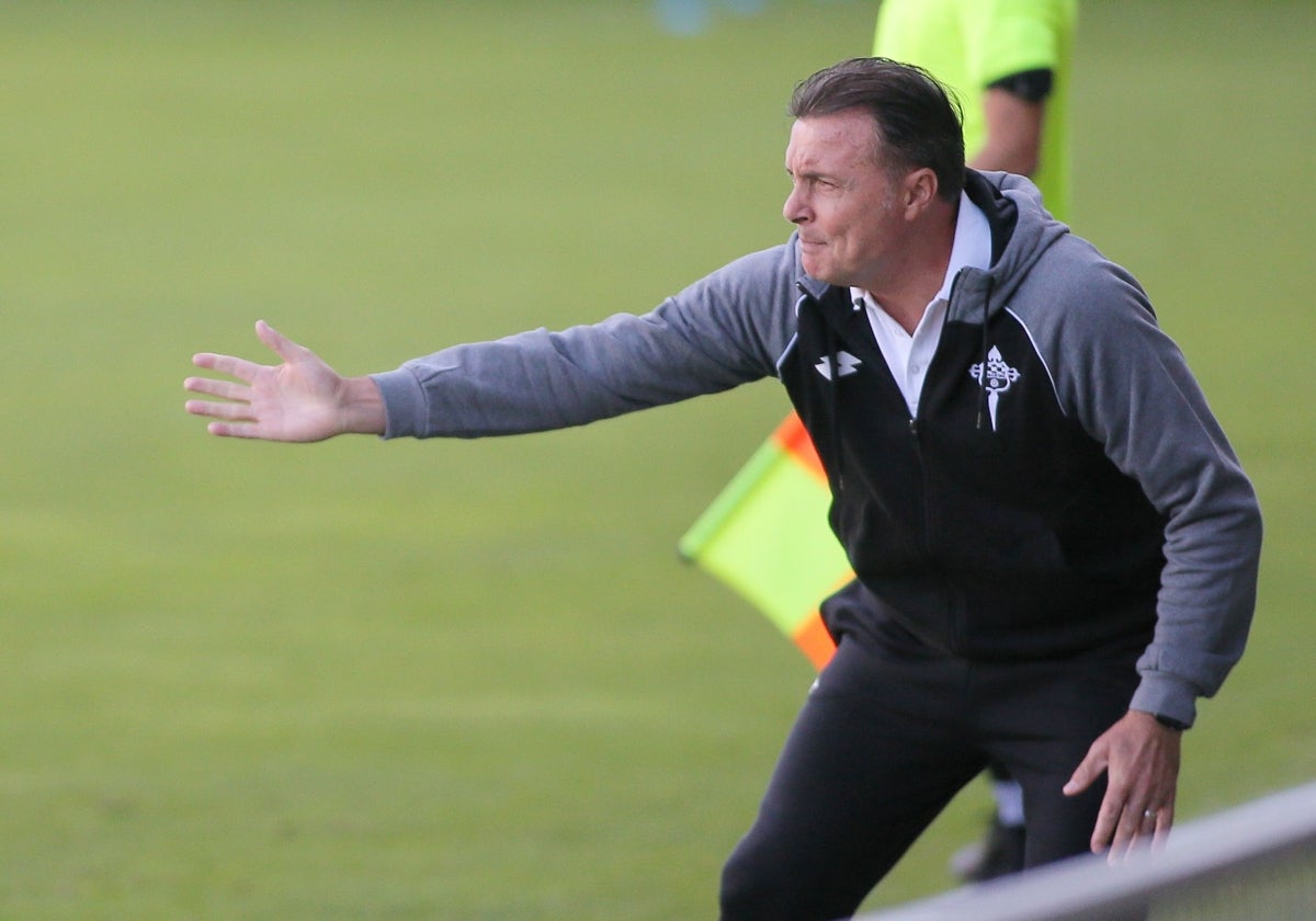 Cristóbal Parralo, entrenador del Racing de Ferrol