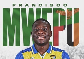 Mwepu, delantero del Cádiz CF, tuvo minutos con Zambia ante Chad (0-0)