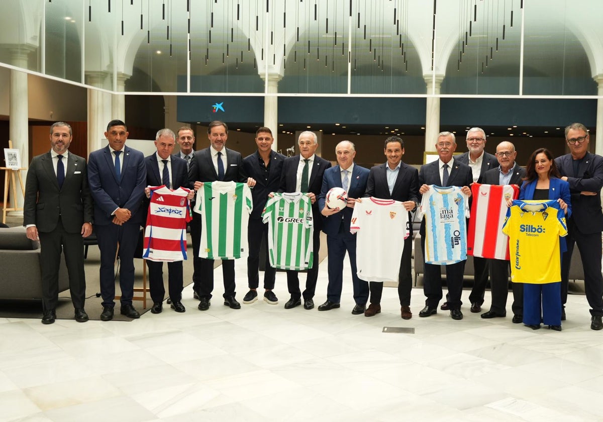 Los representantes de los clubes andaluces acudieron al acto.