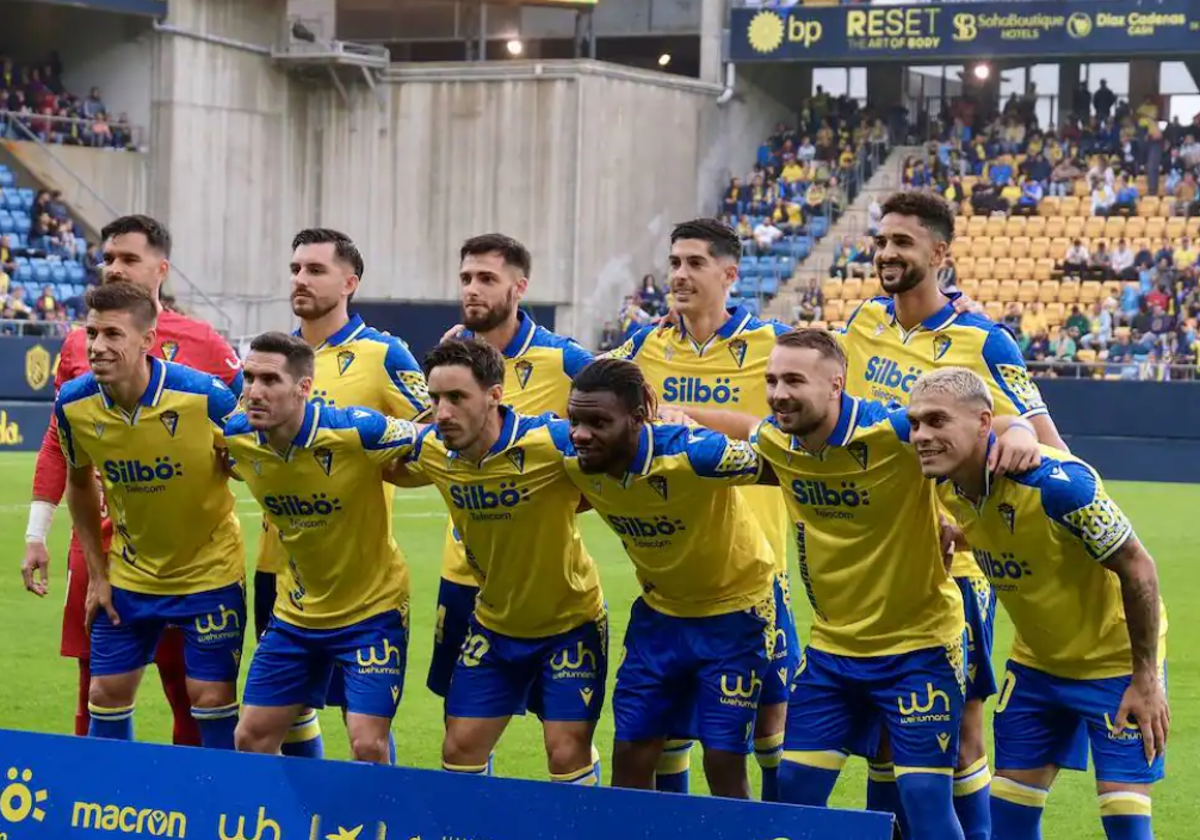 Once del Cádiz CF ante el Málaga