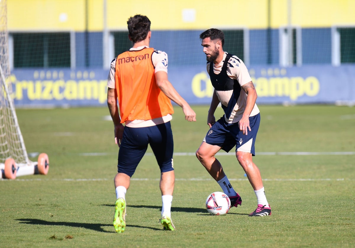 Glauder, en un entrenamiento.