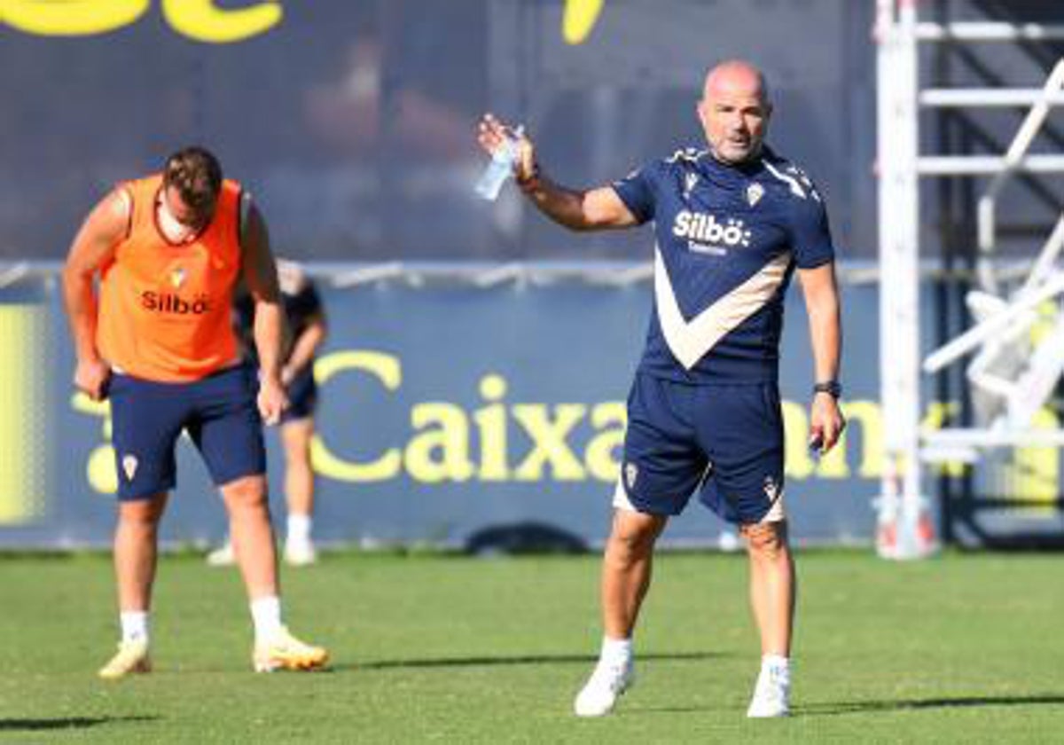 Paco López, en un entrenamiento