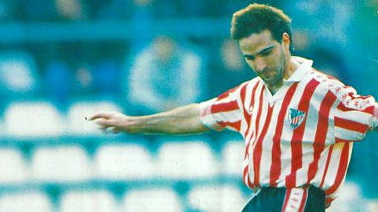 Ander Garitano durante su etapa en el Athletic.