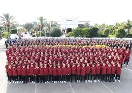 El colegio San Felipe Neri acoge el almuerzo de Navidad del Cádiz CF