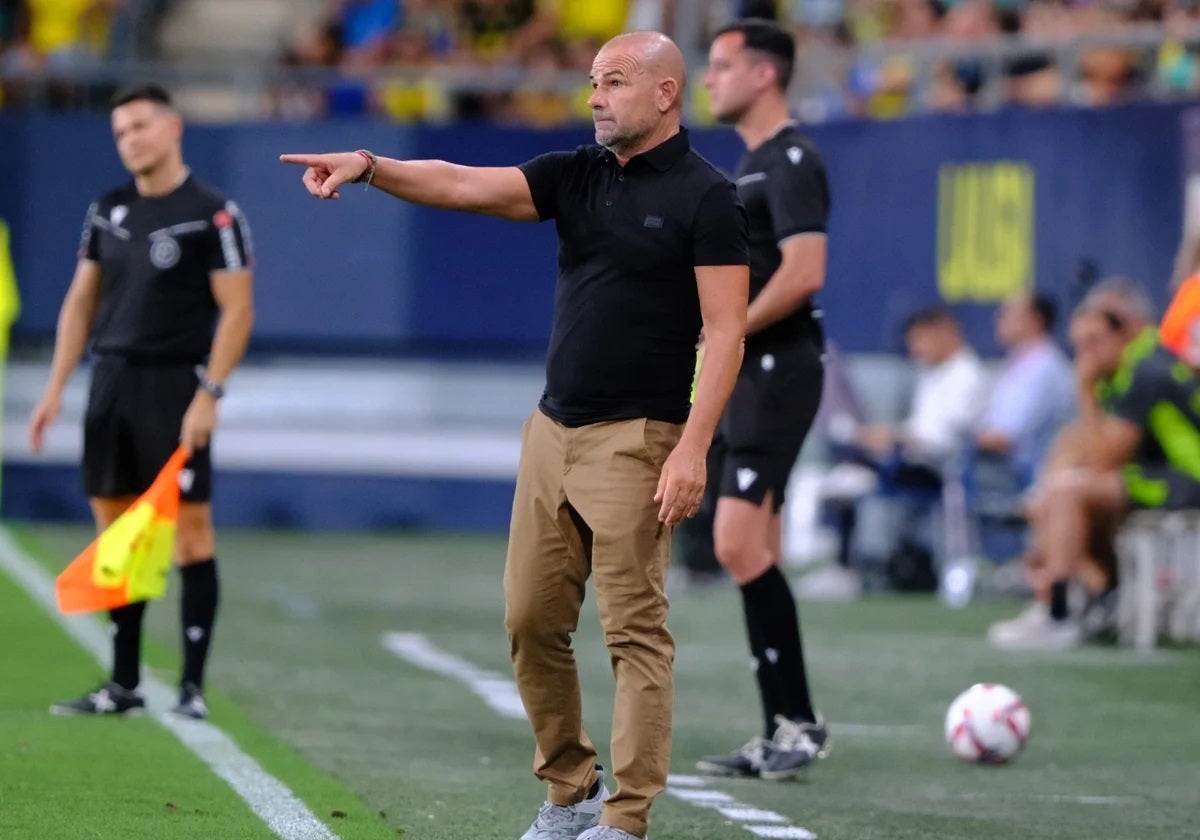 Paco López, en su aciago debut de la primera jornada ante el Zaragoza.