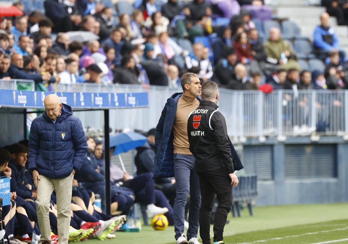 Gaizka Garitano, en La Rosaleda.