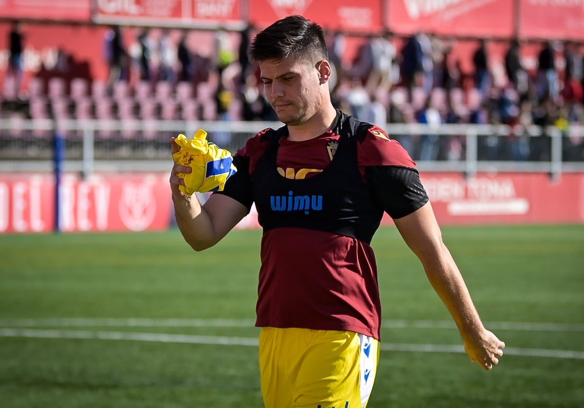 Jorge Meré durante su etapa en el Cádiz CF.