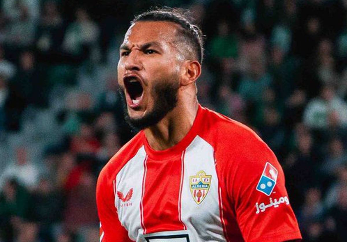 Luis Suárez, delantero colombiano del Almería.