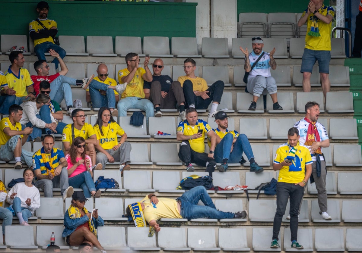 Aficionados cadistas en Ferrol.