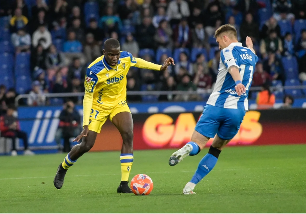 Moussa Diakité, en Riazor