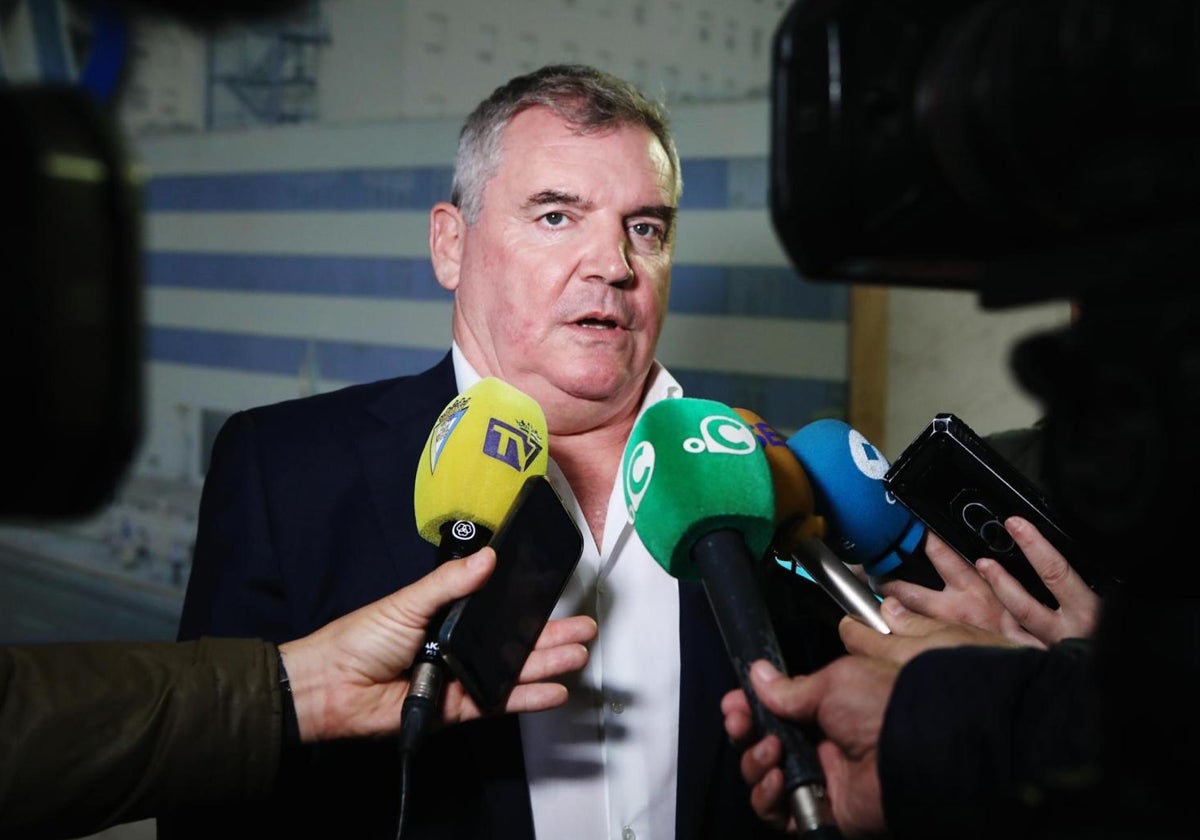 Manuel Vizcaíno, presidente del Cádiz CF.