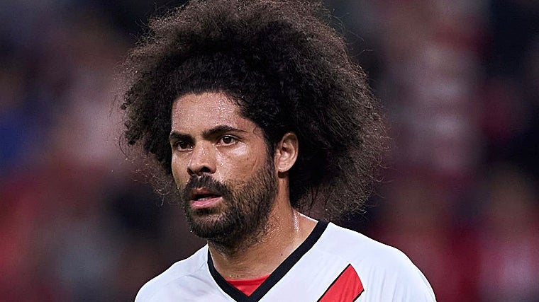 Aridane Hernández durante su etapa en el Rayo Vallecano.