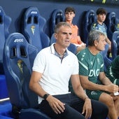 Gaizka Garitano atendió a los medios tras levantar el Trofeo Carranza