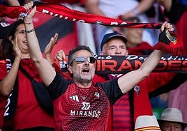 La afición del Mirandés estará presente en Cádiz