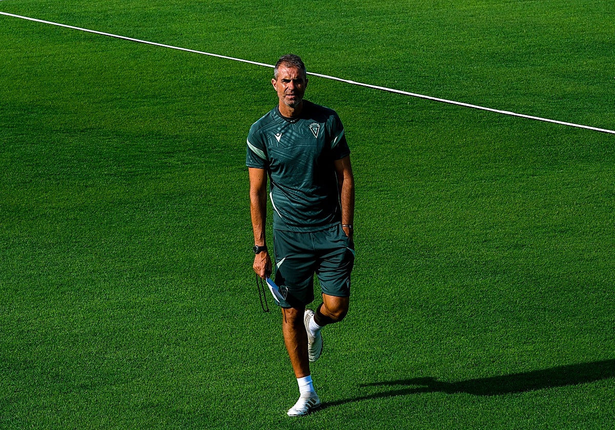 Gaizka Garitano, entrenador del Cádiz CF.