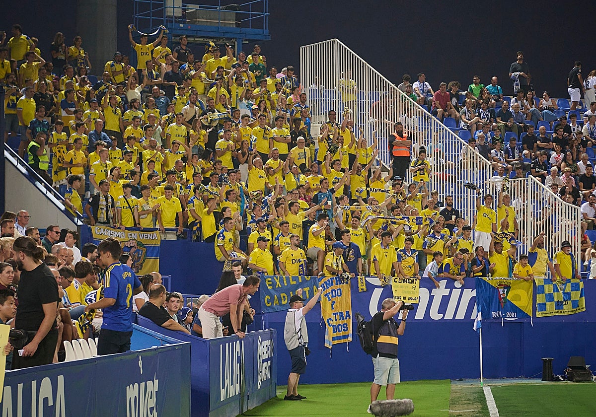 Los seguidores del Cádiz CF ya estuvieron presentes en Leganés.