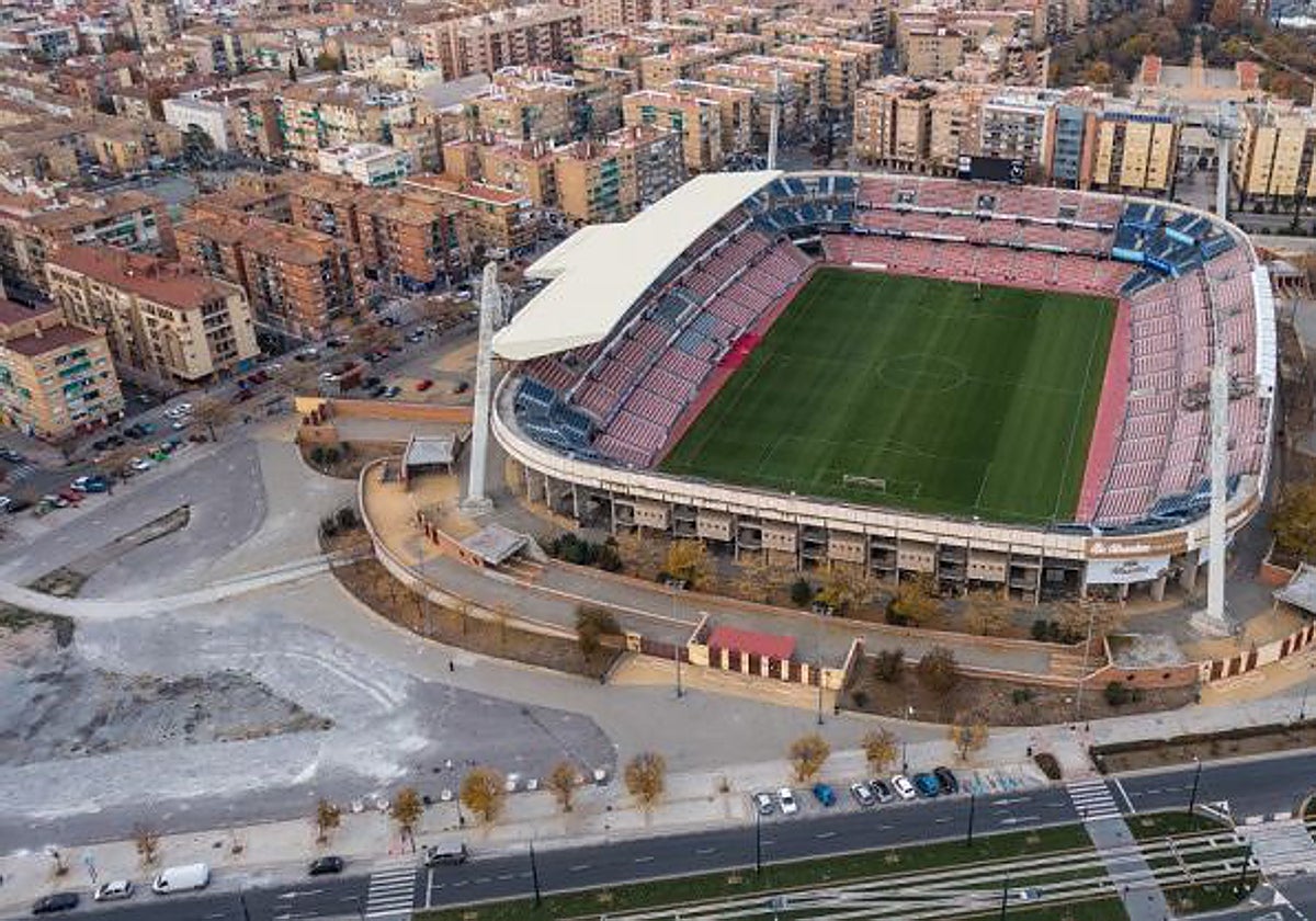 Panorámica del estadio Nuevo Los Cármenes.
