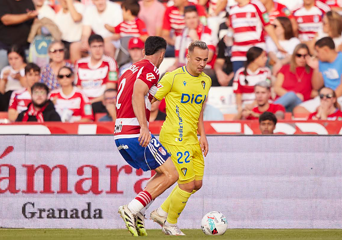 Ontiveros anotó su primer tanto de la temporada ante el Burgos