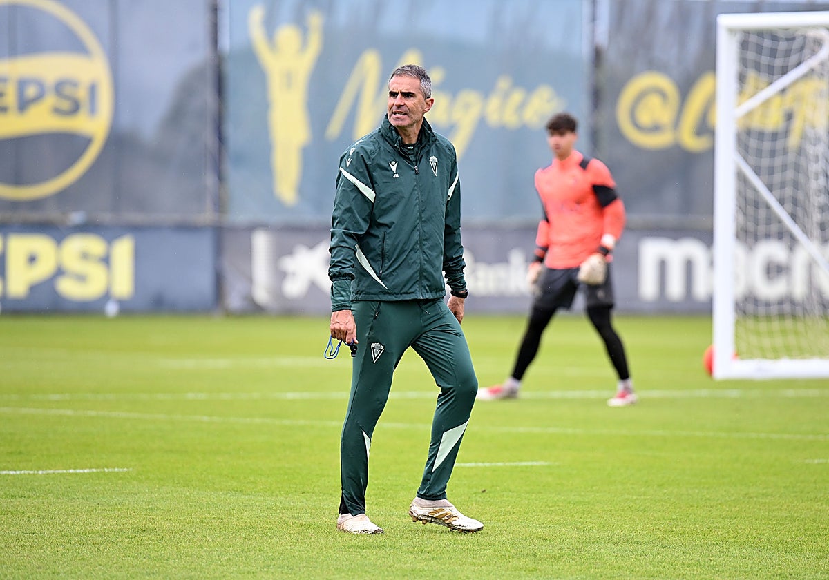 Gaizka Garitano, en El Rosal.