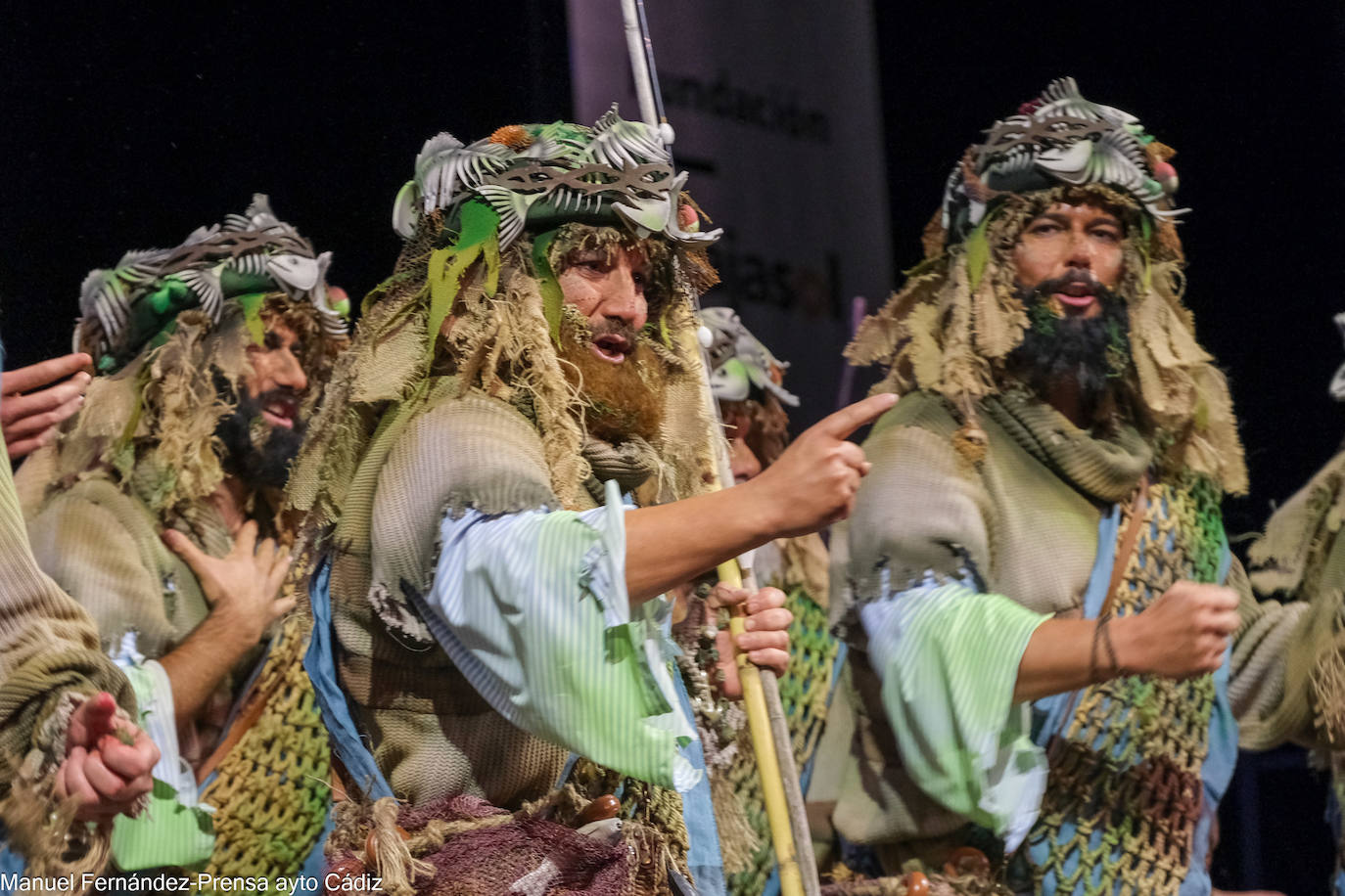 FOTOS: Comparsa de Nene Cheza y José Luis Zampaña &#039;La resbalaera, una comparsa de toda la vida&#039; en el COAC 2024, Carnaval de Cádiz