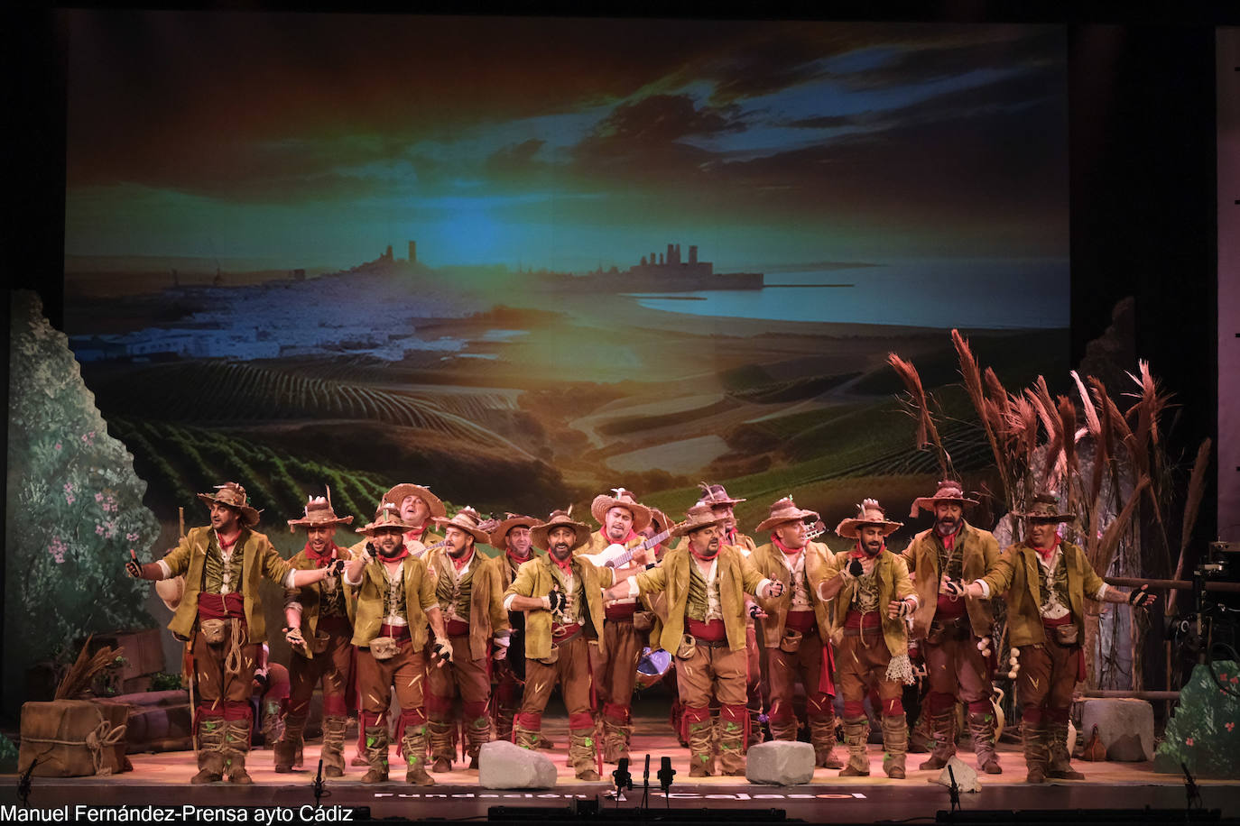 Fotos: Comparsa &#039;Pueblejito la Frontera&#039; en la sétima sesión de preliminares del COAC 2024