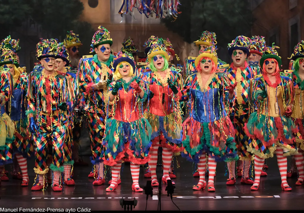El coro 'La Piñata', durante su actuación de ayer