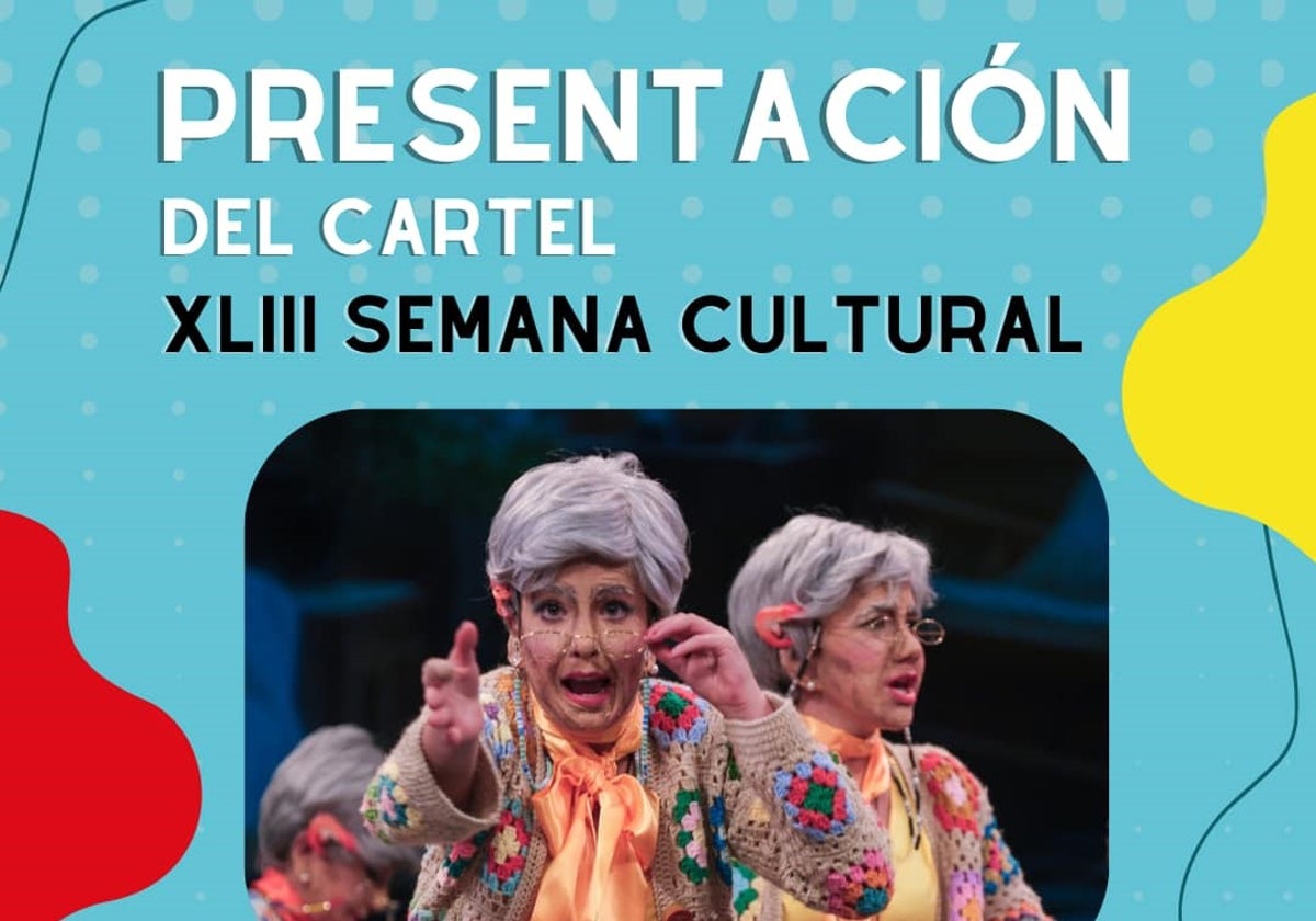 Cartel del anuncio de la presentación de la XLIII Semana Cultural de la peña La Salle Viña