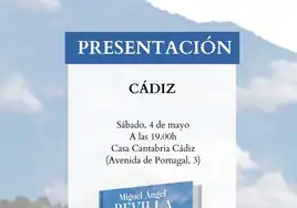 Miguel Ángel Revilla presenta su libro 'Toda una vida' en Cádiz