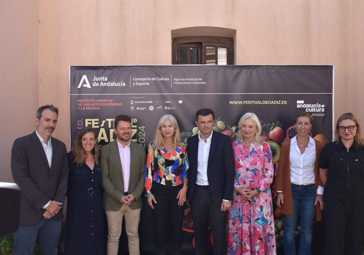 Patricia del Pozo en la presentación del Festival de Música de Cádiz.