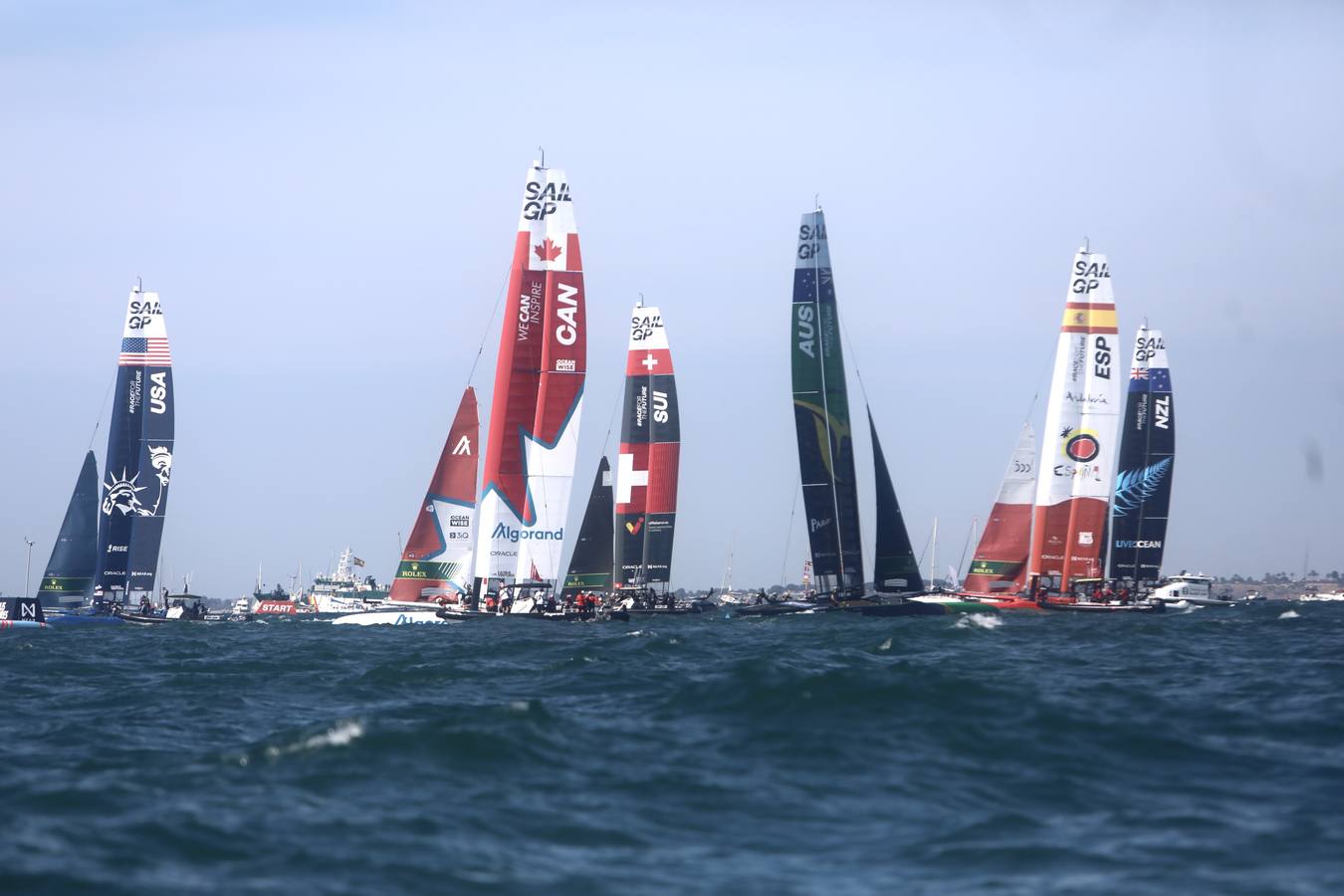 Disfruta de las mejores imágenes del primer día de SailGP en Cádiz