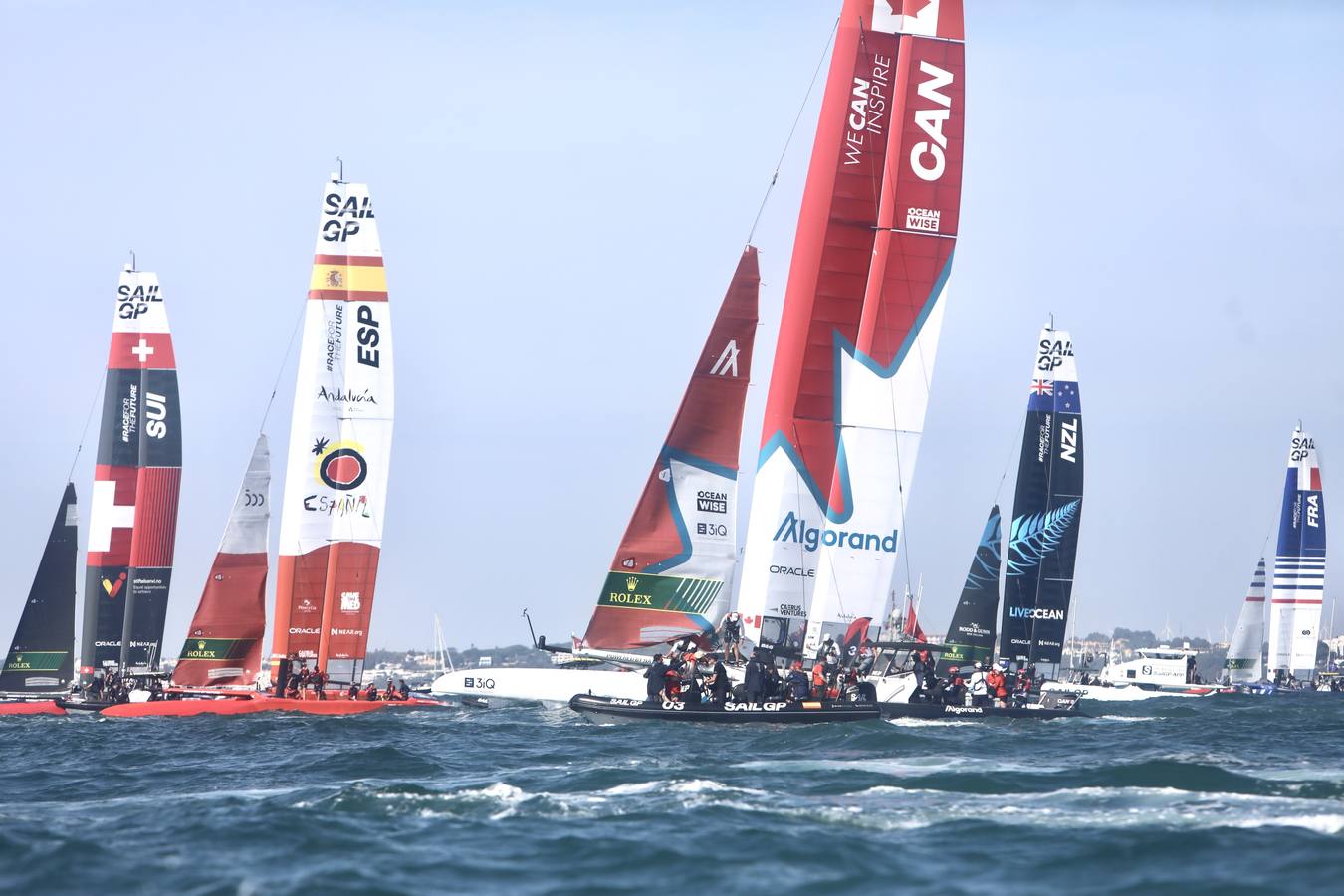 Disfruta de las mejores imágenes del primer día de SailGP en Cádiz