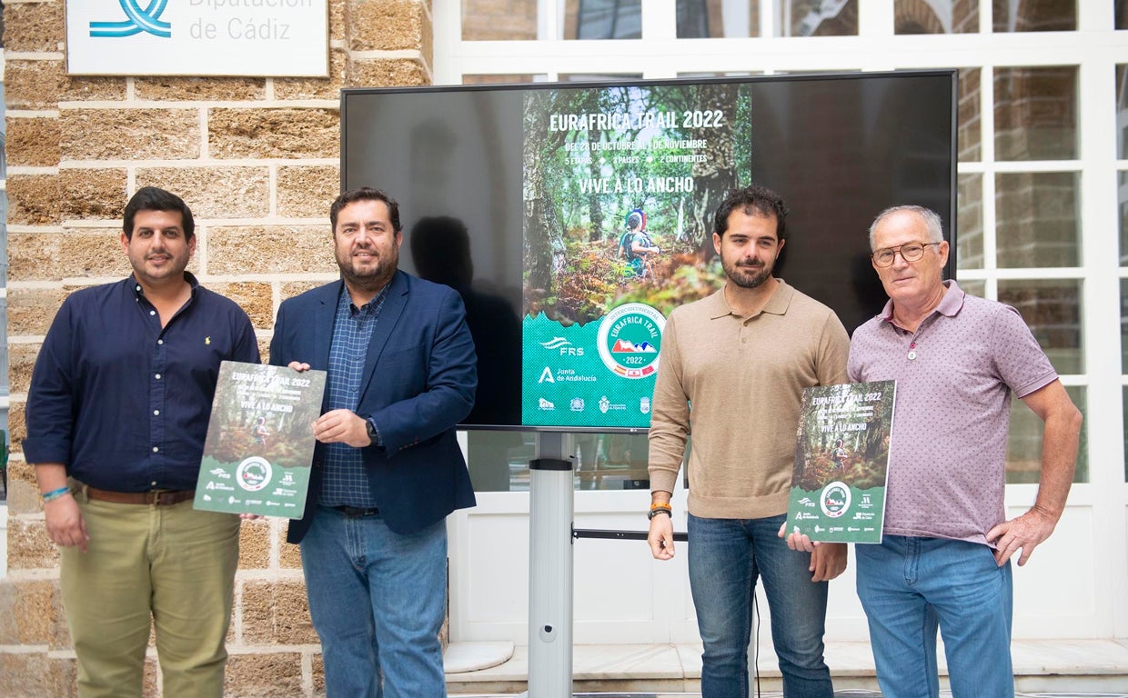 Los organizadores de la prueba en la Diputación de Cádiz