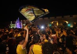 Fotos: Las imágenes de la celebración de la permanencia de los aficionados del Cádiz