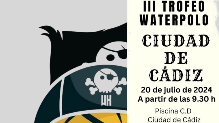 El cartel del III Trofeo Waterpolo de Cádiz