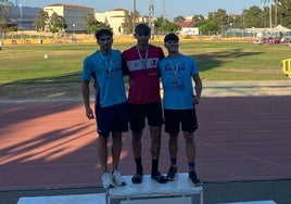 Alberto Martínez, subcampeón de España de salto de longitud Sub 20