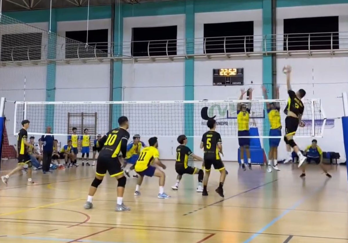 El Club Voleibol Amigos Cádiz salió victorioso en el derbi.