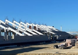 El Nuevo Estadio Municipal de Rugby toma forma en El Puerto