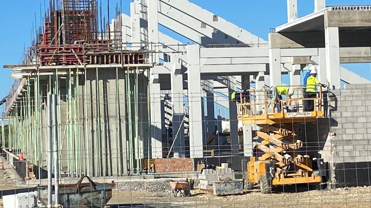 Las obras continúan en el Polígono Industrial Las Salinas, en El Puerto de Santa María.