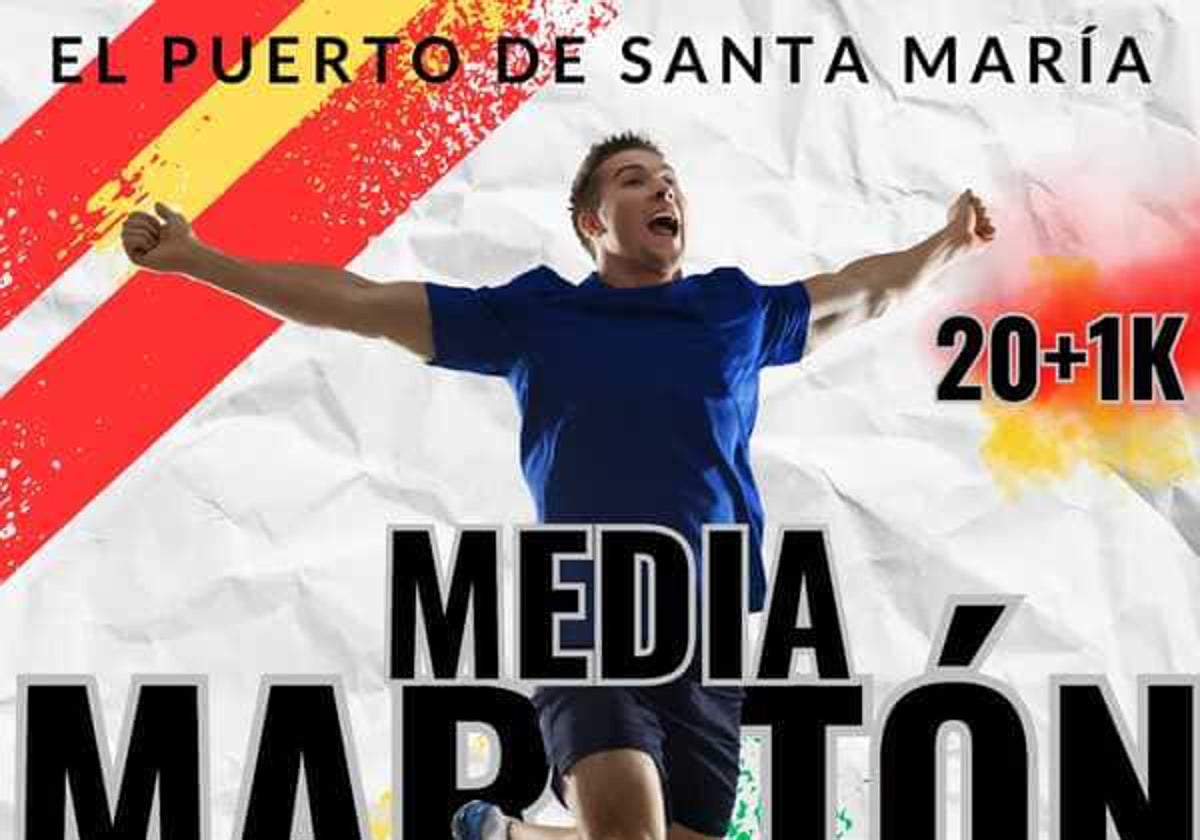 Cartel de la Media Maratón El Puerto - Base Naval