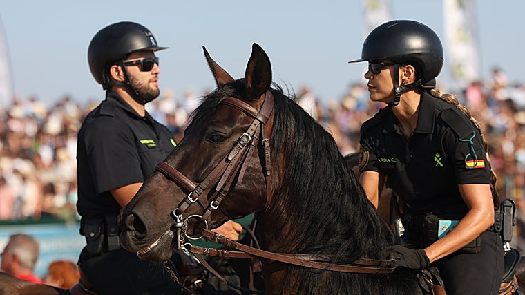 Nunca faltó la seguridad en las carreras de caballos de Sanlúcar de Barrameda.